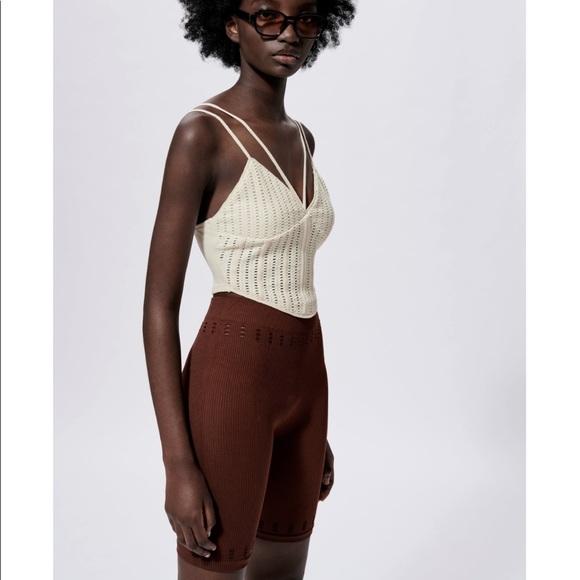 VDAY SPL ZARA MESH CORSETRY-INSPIRED TOP - Picture 5 of 12